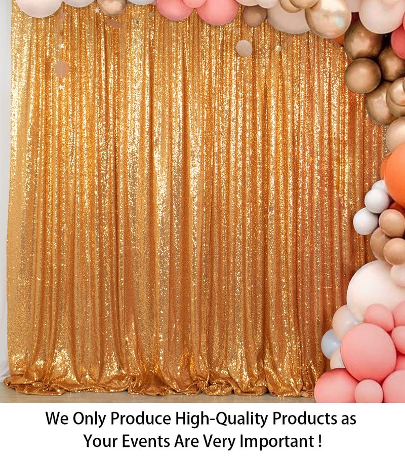 ShiDianYi 4FTX6FT-Gold-SEQUIN Photo Backdrop,Party/Prom Photography Background,Wedding Photo Booth (Gold) - Image 2